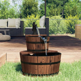 Vidaxl Wasserbrunnen mit Pumpe 44,5 x 44,5 x 58 cm Festkieferholz