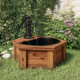 Fuente de agua Vidaxl con bomba 57x57x53 cm de pino sólido