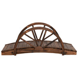 Zahradní most Vidaxl s polovičním kolem 99x50x38 cm pevné borovice