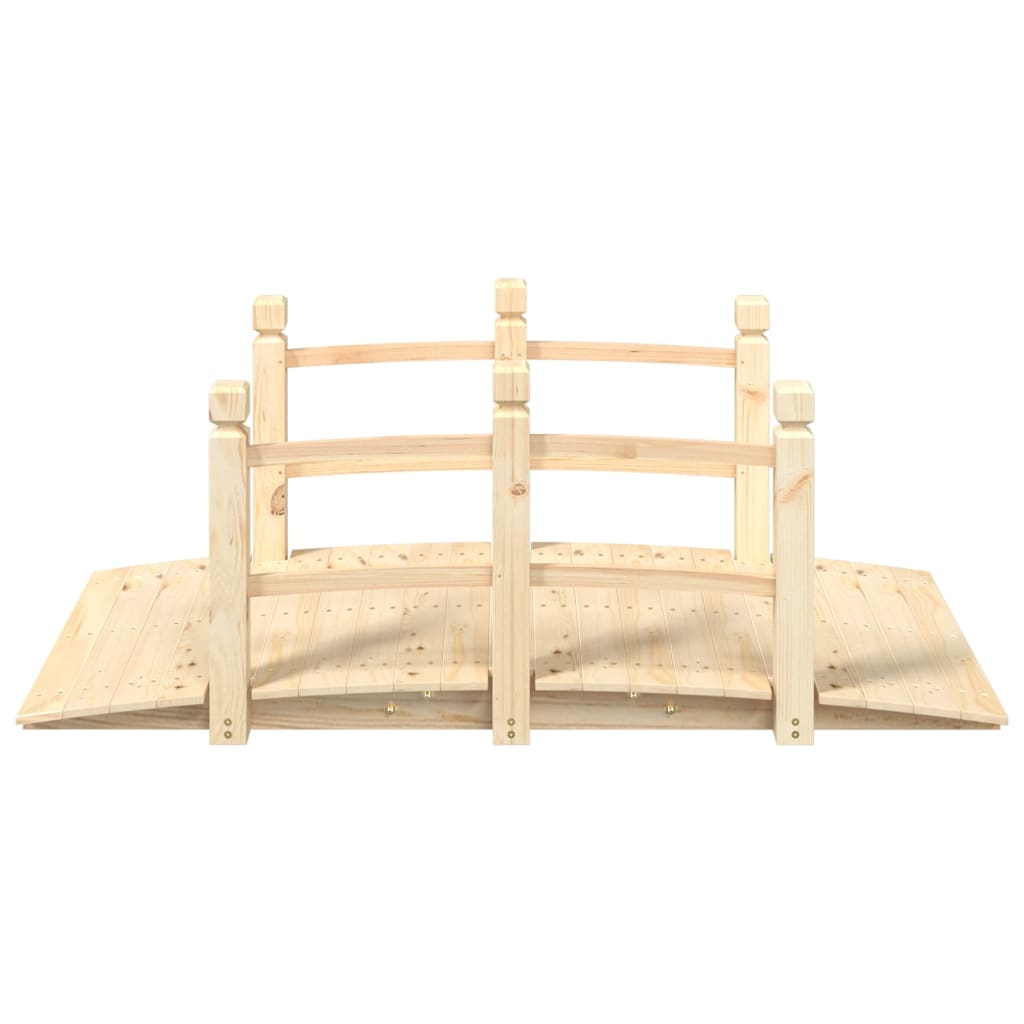 Vidaxl Garden Bridge with handrails 150x67x56 cm Solid pinewood