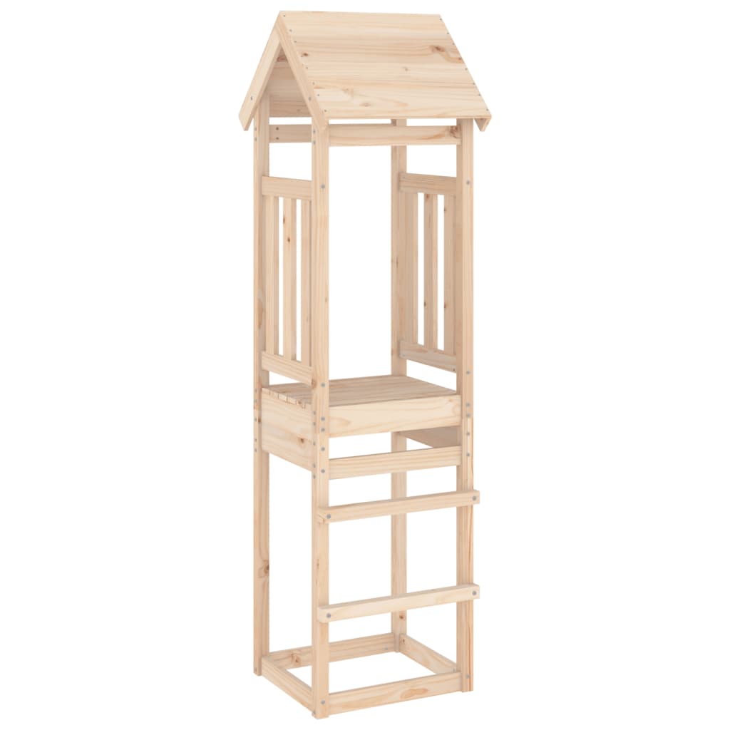 Vidaxl Play Tower 52,5x46.5x206,5 cm pevná borovice