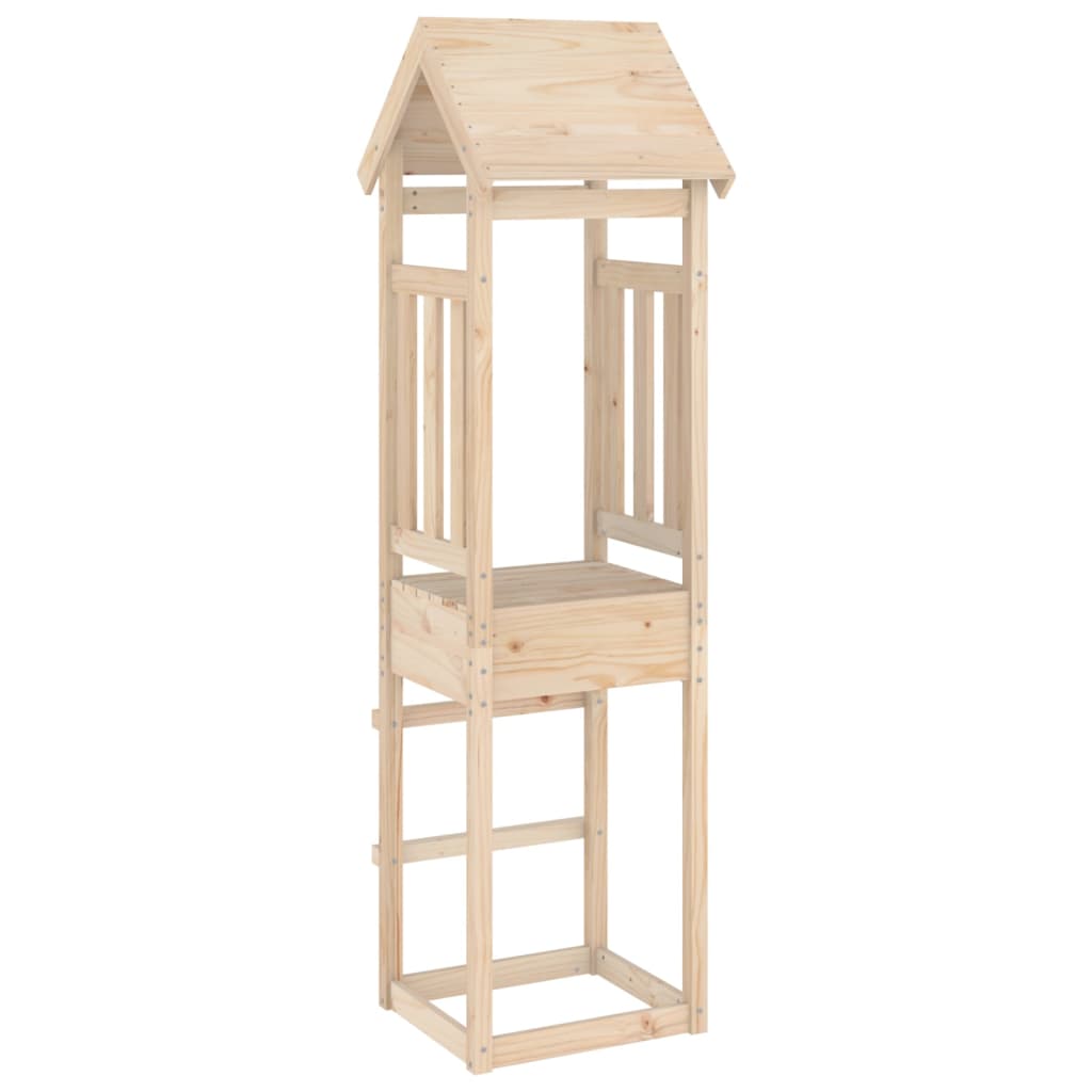 Vidaxl Play Tower 52,5x46.5x206,5 cm pevná borovice