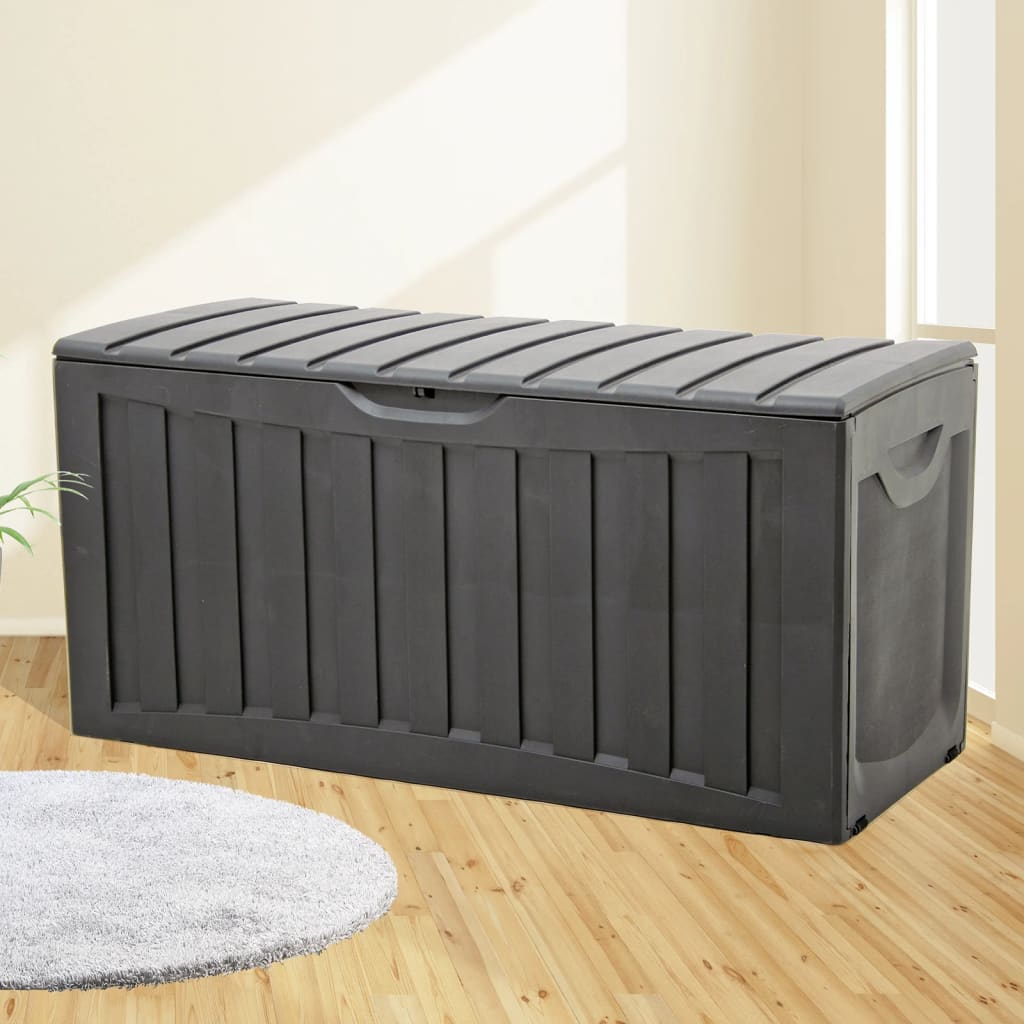 Škatla za shranjevanje Vidaxl 118x53x57 cm polipropilen črna