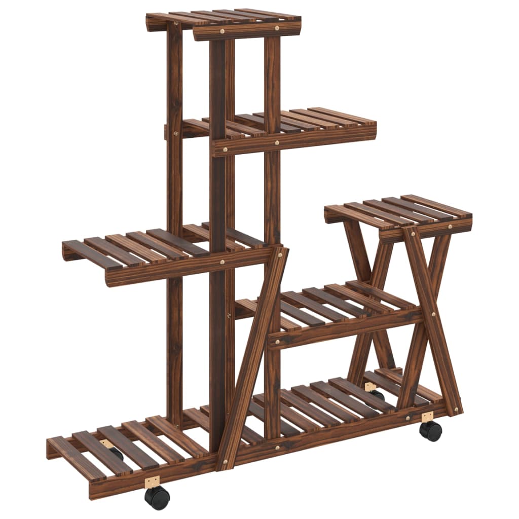 Standardní rostlina vidaxl s kolami 95x25x101 cm solidní Vurenhout