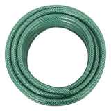 Manguera de jardín Vidaxl con conjunto de embrague 0.6 '' 30 M PVC Green