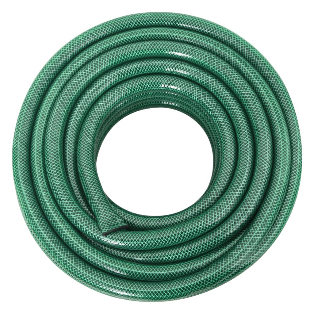 Vidaxl Garden Manguera con juego de embrague 0.75 '' 50 M PVC Green
