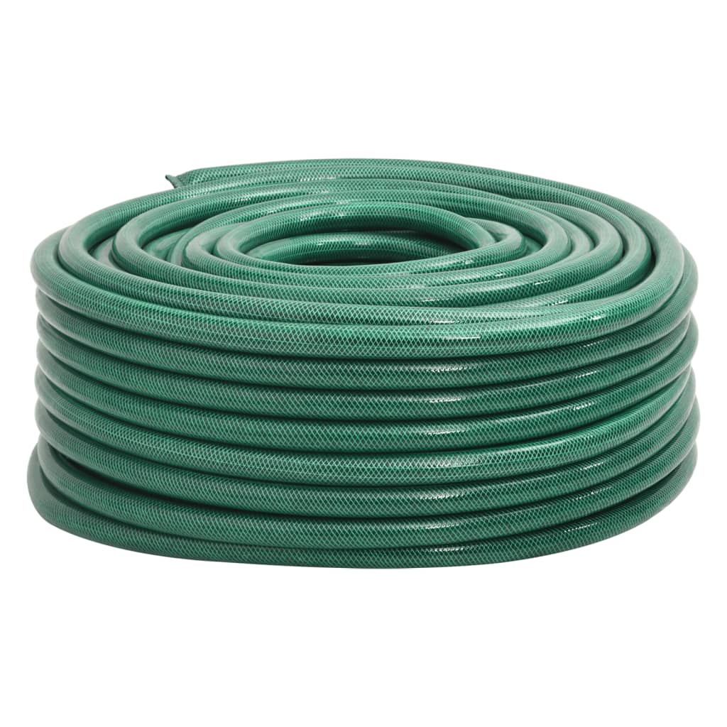 Vidaxl vrtna cev 1 '' '30 m PVC zelena