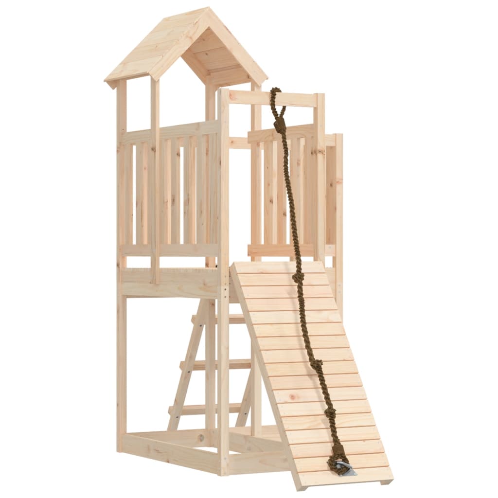 Vidaxl Speelhuis with climbing wall Solid pine