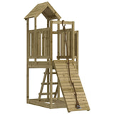 Vidaxl Speelhuis with climbing wall impregnated pine