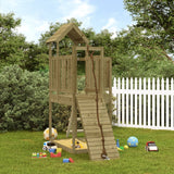 Vidaxl Speelhuis with climbing wall impregnated pine