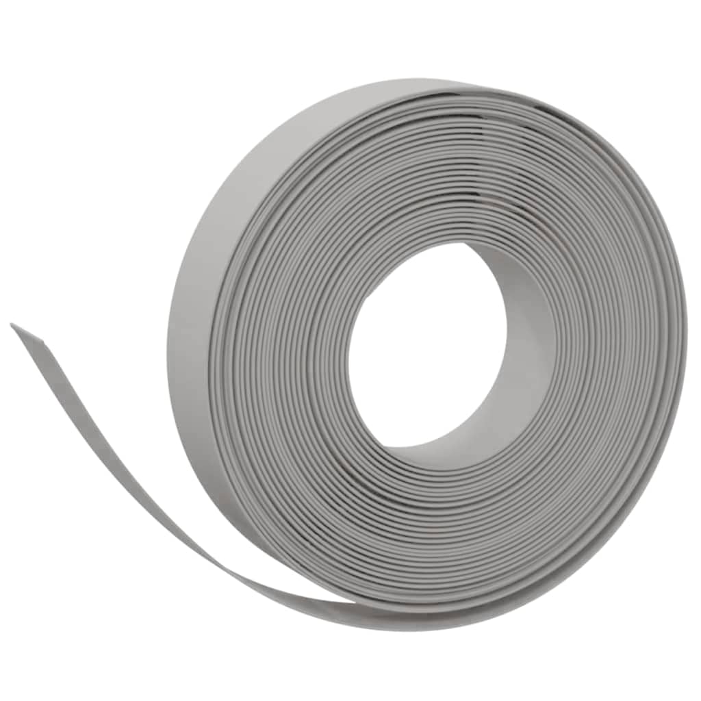 Vidaxl Gaart Kante 2 PC 10 m 10 cm Polyethylen Grey