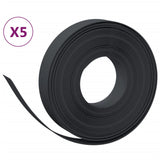 Vidaxl Garden Edges 5 st 10 m 10 cm polyeten svart