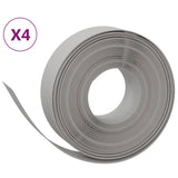 Vidaxl Gaart Kanten 4 PCs 10 m 15 cm Polyethylen Grey