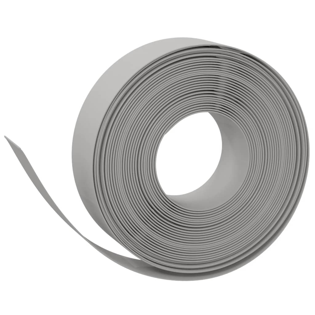Vidaxl Gaart Kanten 4 PCs 10 m 15 cm Polyethylen Grey