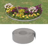 Vidaxl Gaart Kanten 4 PCs 10 m 15 cm Polyethylen Grey