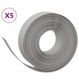 Vidaxl Gaart Kante 5 st 10 m 15 cm Polyethylen Grey