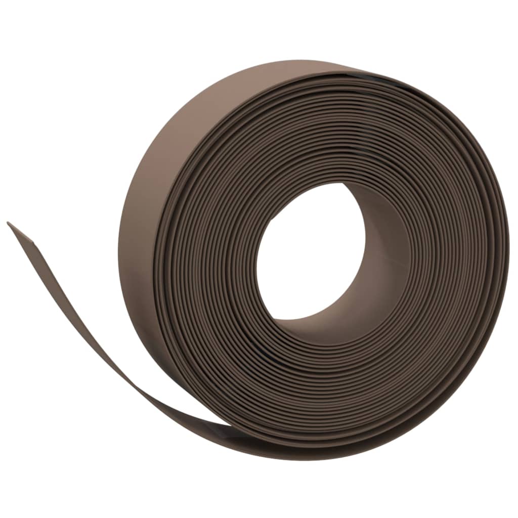 Vidaxl Gaart Kante 4 st 10 m 15 cm Polyethylenone Brown
