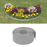 Vidaxl Garden Edges 3 st 10 m 20 cm polyetengrå