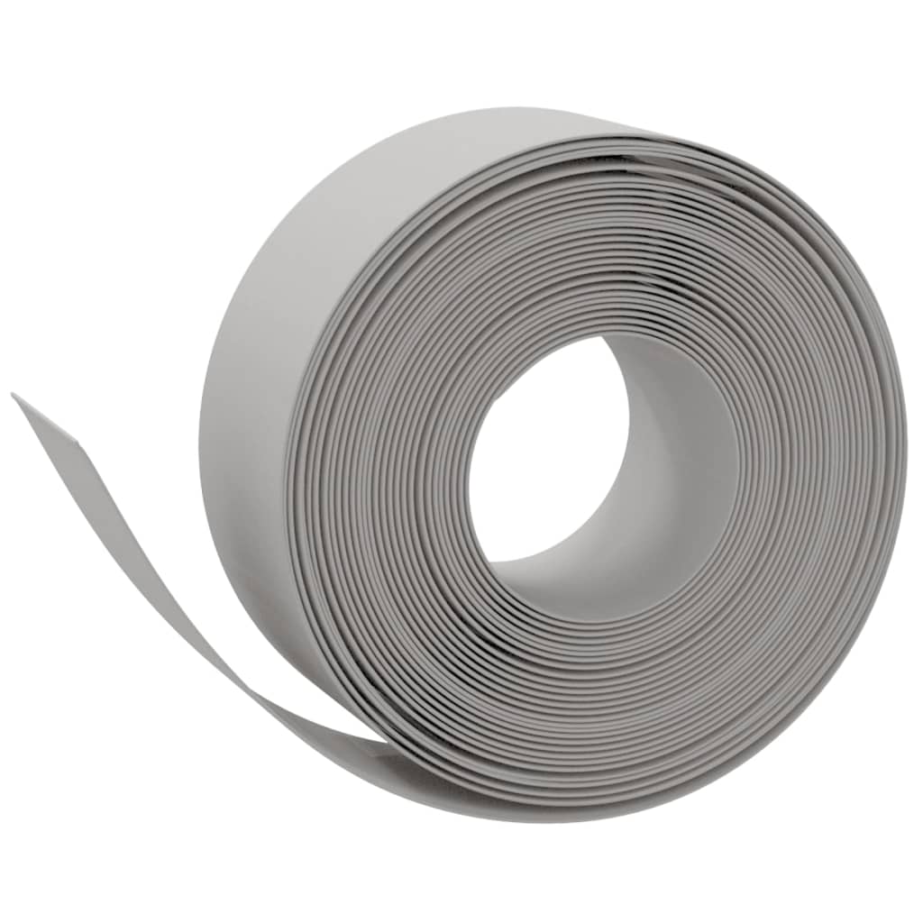Vidaxl Garden Edges 4 st 10 m 20 cm polyetengrå