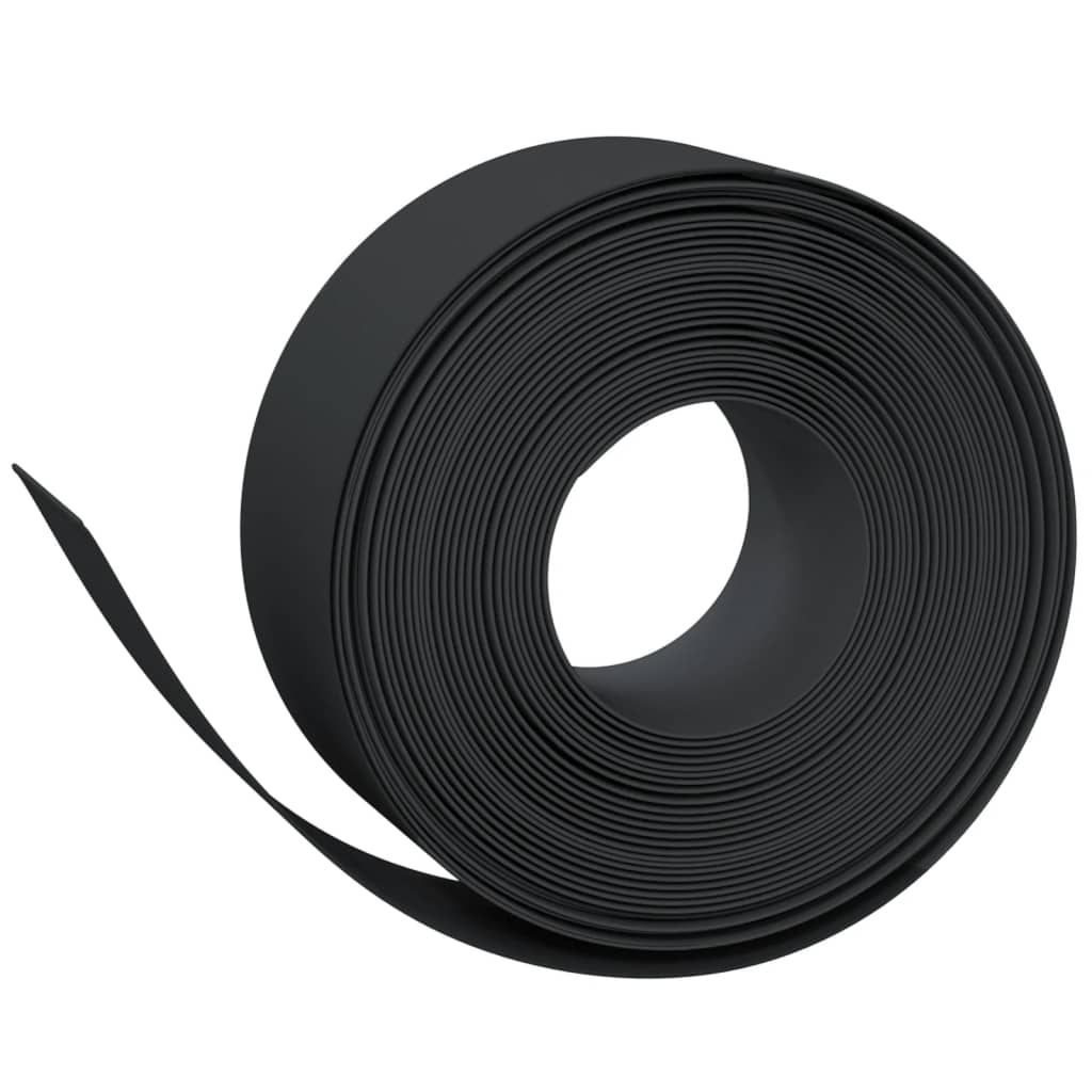 Vidaxl Garden Edges 3 st 10 m 20 cm polyeten svart
