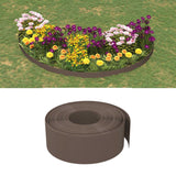 Vidaxl Garden Edges 2 st 10 m 20 cm polyetenbrun