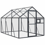 Vidaxl Aviary 1.79x3x1.85 m de antracita de aluminio