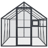 Vidaxl Aviary 1.79x3x1.85 m de antracita de aluminio