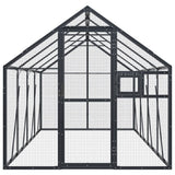 Vidaxl Aviary 1.79x4x1.85 m Antracite in alluminio