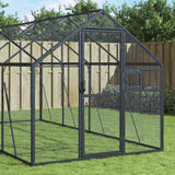 Vidaxl Aviary 1.79x4x1.85 m Antracite in alluminio