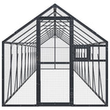 Vidaxl Aviary 1.79x2x1.85 m de antracita de aluminio