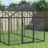 Vidaxl Aviary 1.79x2x1.85 m de antracita de aluminio