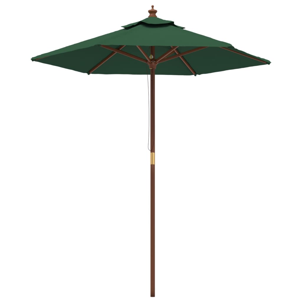 Vidaxl parolsol mat hëlze Pole 1963231 cm gréng