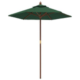 Vidaxl parolsol mat hëlze Pole 1963231 cm gréng