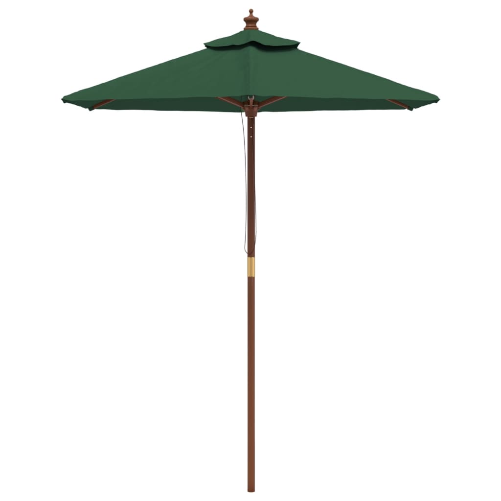 Vidaxl parolsol mat hëlze Pole 1963231 cm gréng