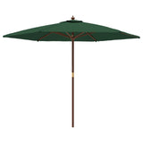 Vidaxl parkols mat hëlze Pole 299x240 cm gréng