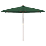 Vidaxl parkols mat hëlze Pole 299x240 cm gréng