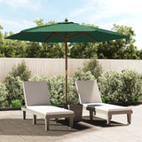 Vidaxl parkols mat hëlze Pole 299x240 cm gréng