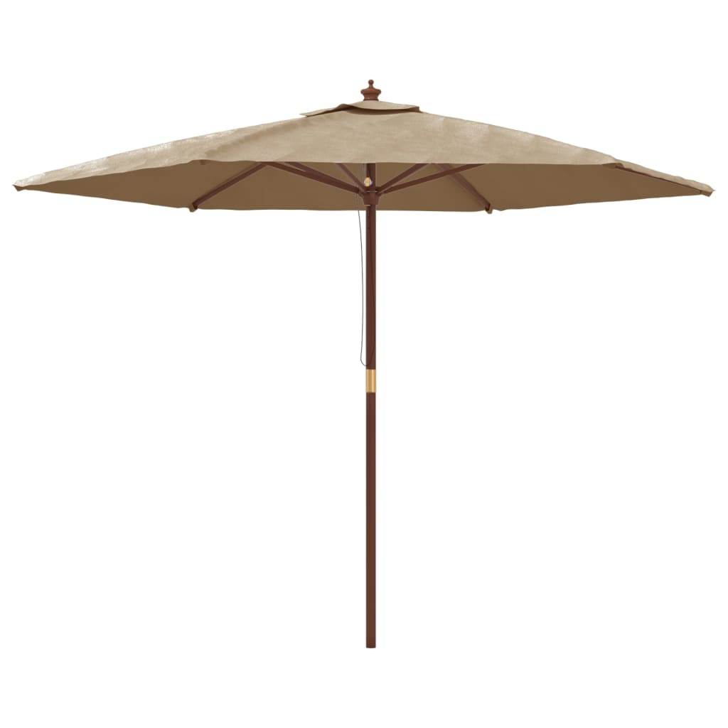 Vidaxl parkols mat hëlze Pole 299x240 cm Taupe
