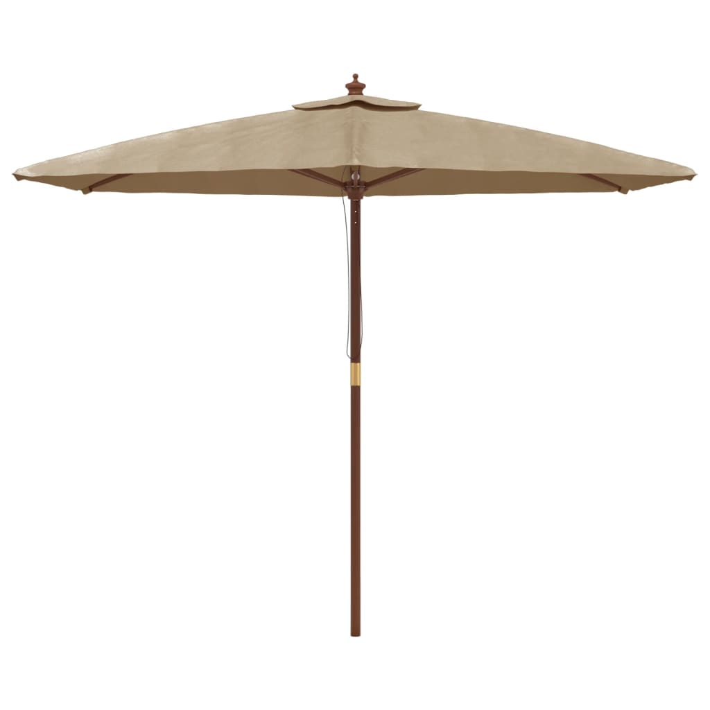 Vidaxl parkols mat hëlze Pole 299x240 cm Taupe