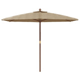 Vidaxl parkols mat hëlze Pole 299x240 cm Taupe