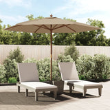 Vidaxl parkols mat hëlze Pole 299x240 cm Taupe