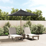 Vidaxl Parasol with wooden pole 198x198x231 cm anthracite -colored
