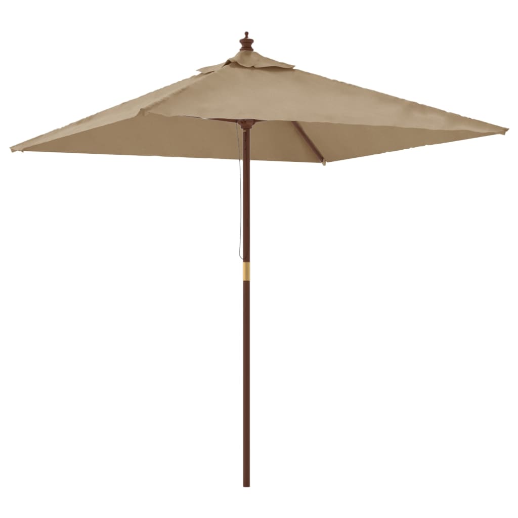 Vidaxl parkols mat hëlze Pole 198x198x231 cm Taupe