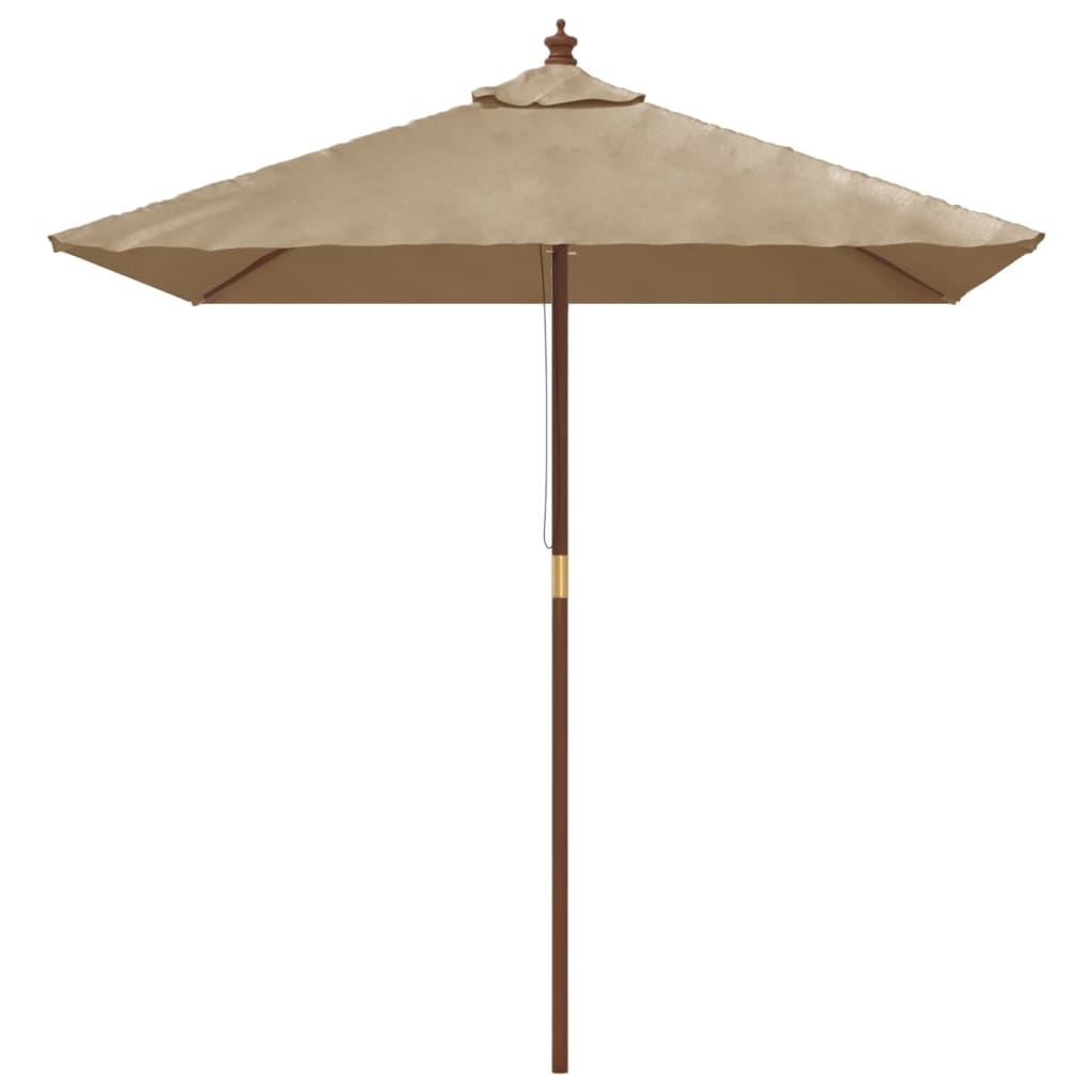Vidaxl parkols mat hëlze Pole 198x198x231 cm Taupe