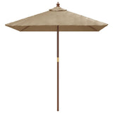 Vidaxl parkols mat hëlze Pole 198x198x231 cm Taupe