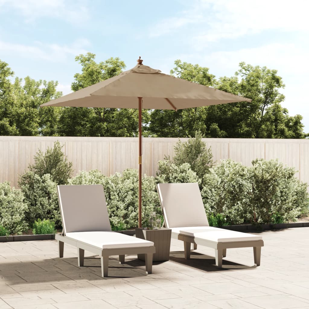 Vidaxl parkols mat hëlze Pole 198x198x231 cm Taupe