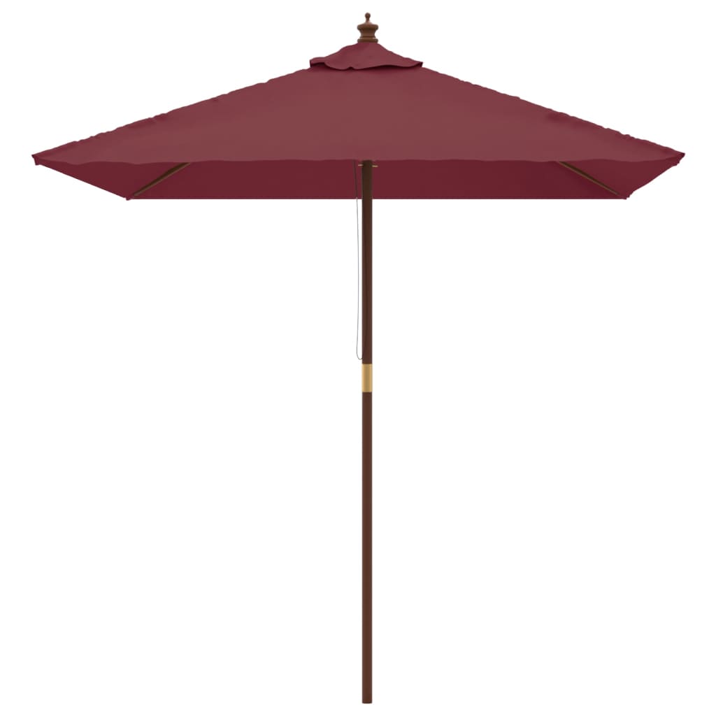 Vidaxl parolsol mat hëlze Pole 198x198x231 cm Bordeaux rout