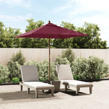 Vidaxl parolsol mat hëlze Pole 198x198x231 cm Bordeaux rout