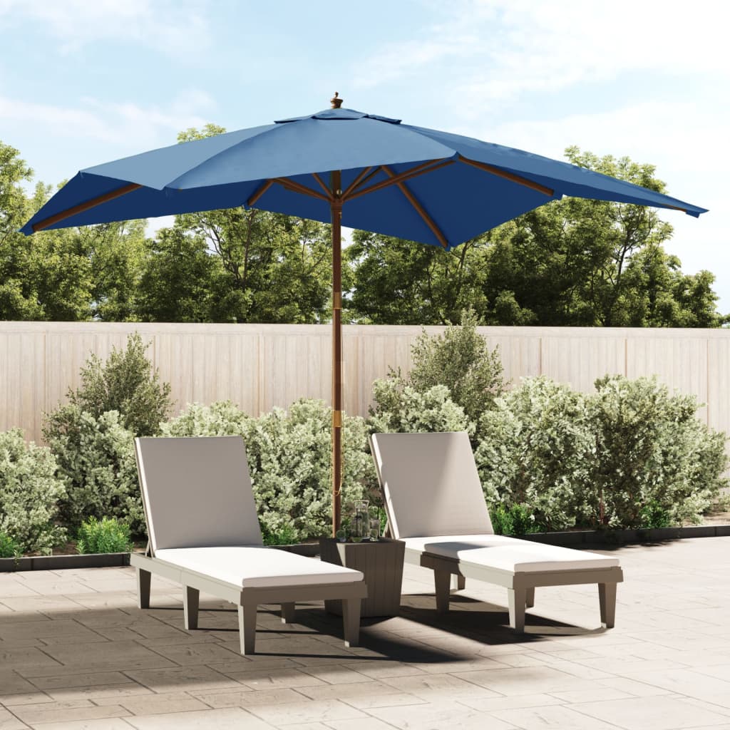Vidaxl parkols mat hëlze Pole 300x300X273 cm azure blo