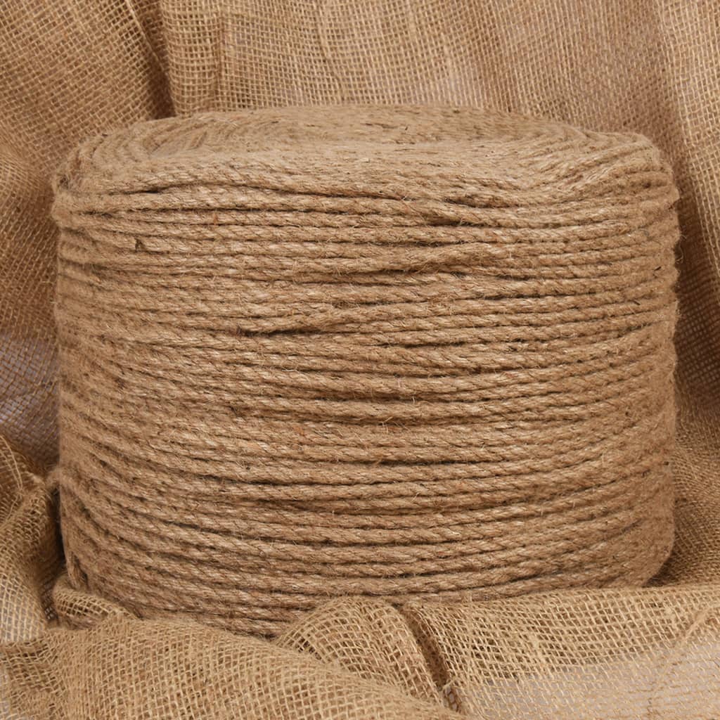 Vidaxl Rope 50 m laang 6 mm décke Jute